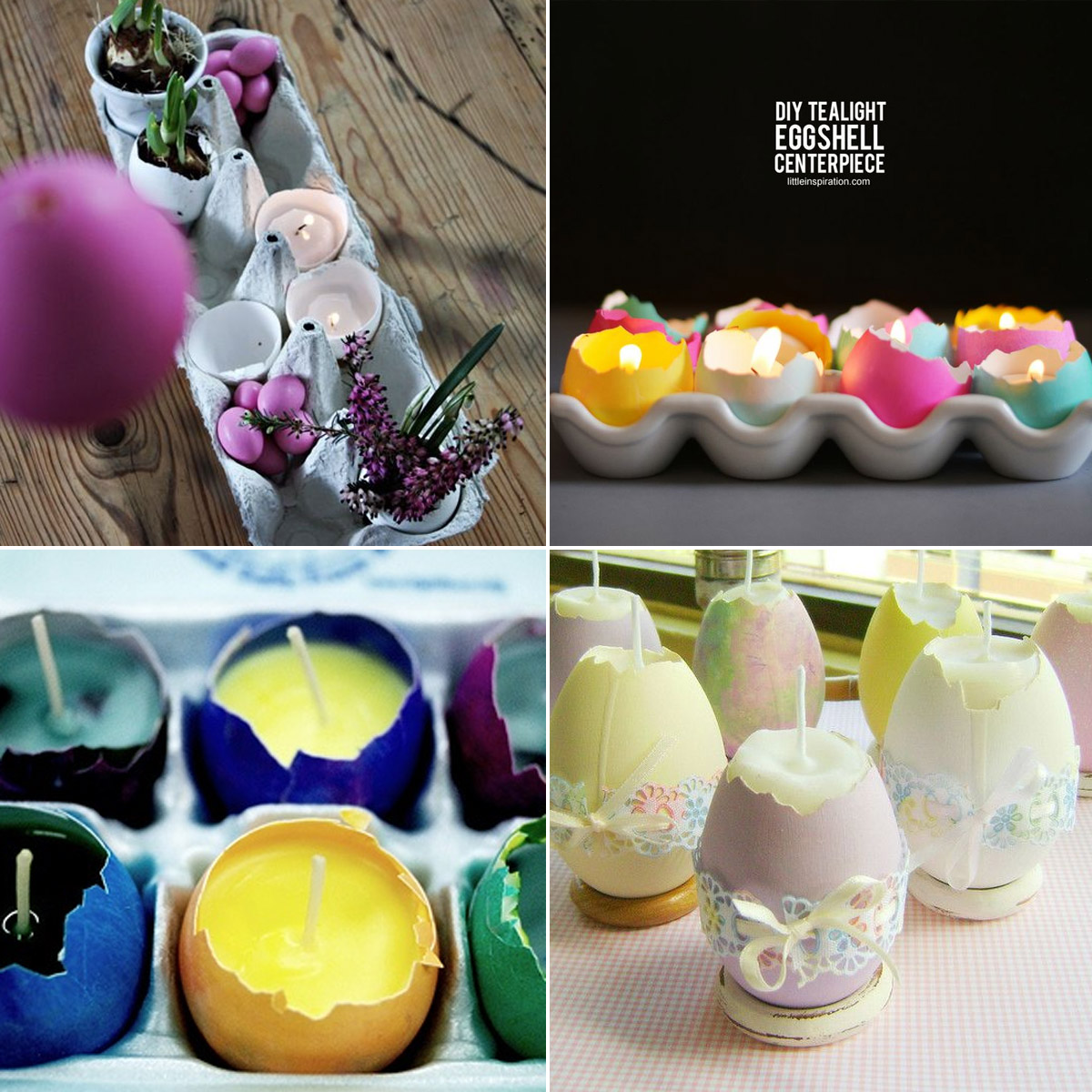 Wielkanocne DIY - świeczniki z jajek