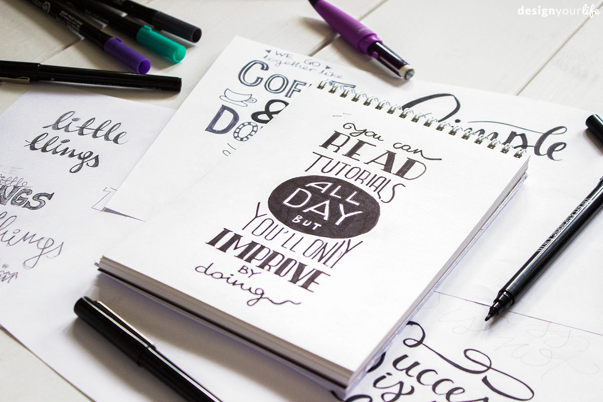 Hand lettering - Designyourlife.pl