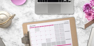 PLANNER NA MAJ DO WYDRUKOWANIA